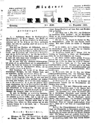 Münchener Herold Sonntag 21. Dezember 1851