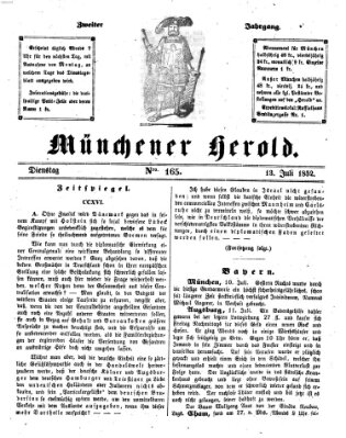 Münchener Herold Dienstag 13. Juli 1852