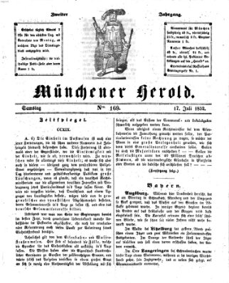 Münchener Herold Samstag 17. Juli 1852