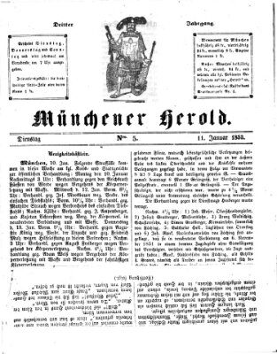 Münchener Herold Dienstag 11. Januar 1853