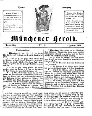 Münchener Herold Donnerstag 13. Januar 1853