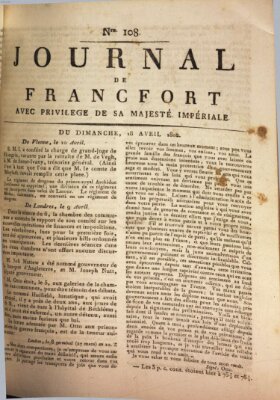 Journal de Francfort Sonntag 18. April 1802