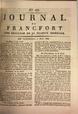 Journal de Francfort Freitag 7. Mai 1802