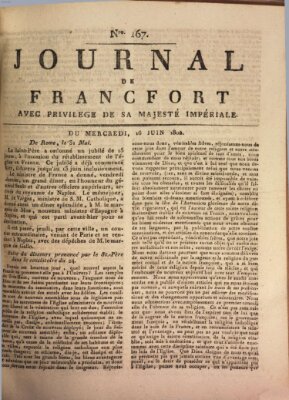 Journal de Francfort Mittwoch 16. Juni 1802