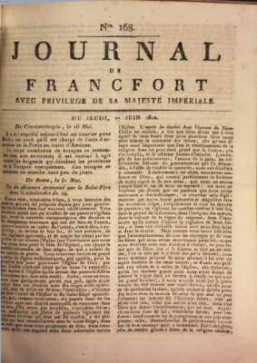 Journal de Francfort Donnerstag 17. Juni 1802