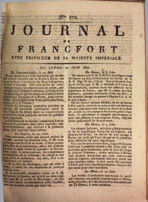 Journal de Francfort Montag 21. Juni 1802