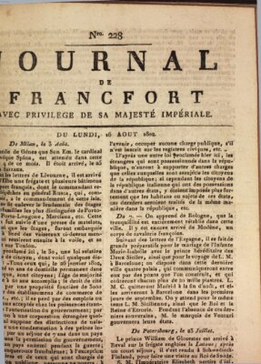 Journal de Francfort Montag 16. August 1802