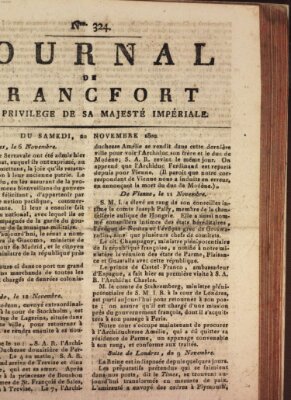 Journal de Francfort Samstag 20. November 1802