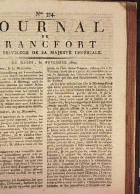 Journal de Francfort Dienstag 30. November 1802