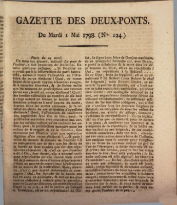 Gazette des Deux-Ponts Dienstag 1. Mai 1798