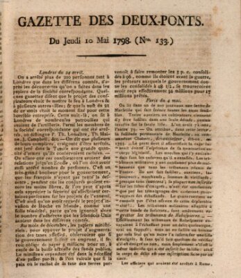 Gazette des Deux-Ponts Donnerstag 10. Mai 1798