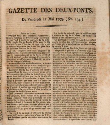 Gazette des Deux-Ponts Freitag 11. Mai 1798