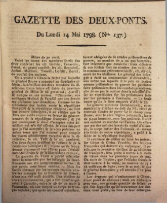 Gazette des Deux-Ponts Montag 14. Mai 1798