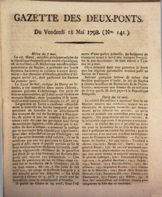 Gazette des Deux-Ponts Freitag 18. Mai 1798