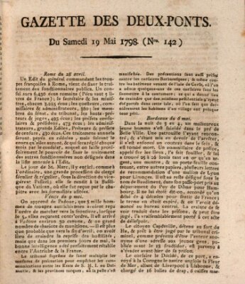 Gazette des Deux-Ponts Samstag 19. Mai 1798