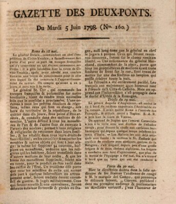 Gazette des Deux-Ponts Dienstag 5. Juni 1798