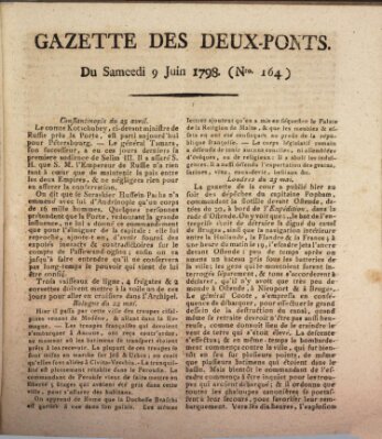 Gazette des Deux-Ponts Samstag 9. Juni 1798