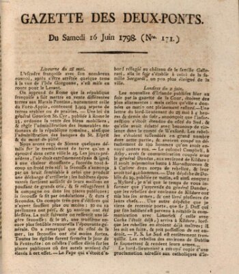 Gazette des Deux-Ponts Samstag 16. Juni 1798