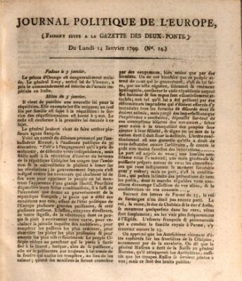 Journal politique de l'Europe (Gazette des Deux-Ponts) Montag 14. Januar 1799