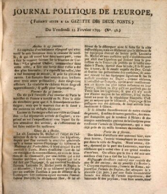 Journal politique de l'Europe (Gazette des Deux-Ponts) Freitag 15. Februar 1799