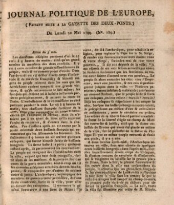 Journal politique de l'Europe (Gazette des Deux-Ponts) Montag 20. Mai 1799