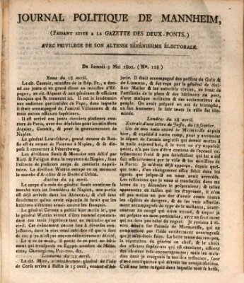 Journal politique de Mannheim (Gazette des Deux-Ponts) Samstag 9. Mai 1801