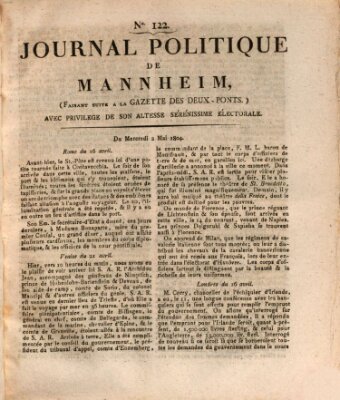 Journal politique de Mannheim (Gazette des Deux-Ponts) Mittwoch 2. Mai 1804