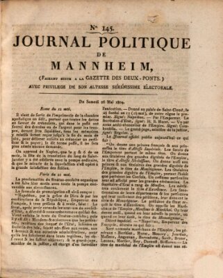 Journal politique de Mannheim (Gazette des Deux-Ponts) Samstag 26. Mai 1804