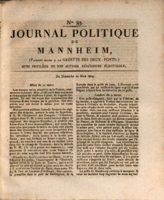 Journal politique de Mannheim (Gazette des Deux-Ponts) Sonntag 24. März 1805