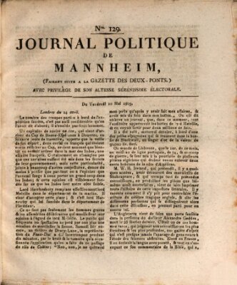 Journal politique de Mannheim (Gazette des Deux-Ponts) Freitag 10. Mai 1805