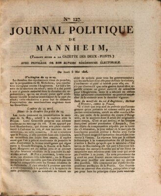 Journal politique de Mannheim (Gazette des Deux-Ponts) Donnerstag 8. Mai 1806