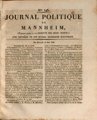 Journal politique de Mannheim (Gazette des Deux-Ponts) Mittwoch 28. Mai 1806