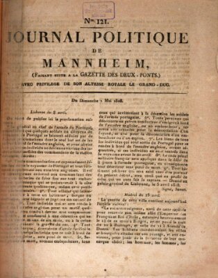 Journal politique de Mannheim (Gazette des Deux-Ponts) Sonntag 1. Mai 1808