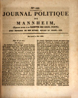 Journal politique de Mannheim (Gazette des Deux-Ponts) Montag 2. Mai 1808