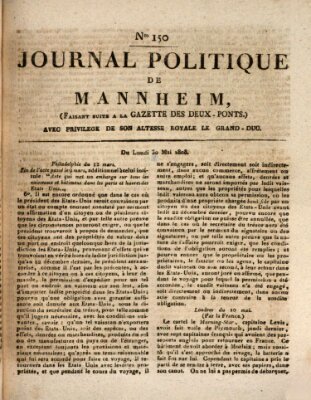 Journal politique de Mannheim (Gazette des Deux-Ponts) Montag 30. Mai 1808