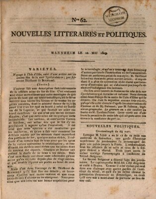 Nouvelles littéraires et politiques (Gazette des Deux-Ponts) Freitag 12. Mai 1809