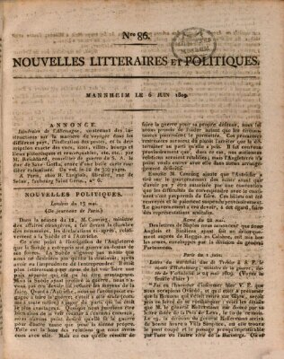 Nouvelles littéraires et politiques (Gazette des Deux-Ponts) Dienstag 6. Juni 1809