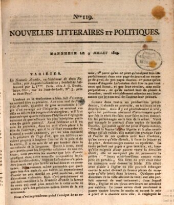 Nouvelles littéraires et politiques (Gazette des Deux-Ponts) Sonntag 9. Juli 1809