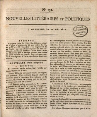 Nouvelles littéraires et politiques (Gazette des Deux-Ponts) Samstag 12. Mai 1810