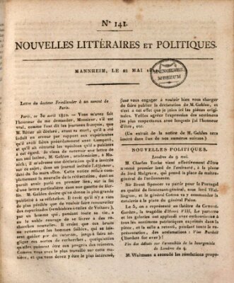 Nouvelles littéraires et politiques (Gazette des Deux-Ponts) Dienstag 22. Mai 1810