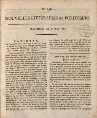 Nouvelles littéraires et politiques (Gazette des Deux-Ponts) Sonntag 27. Mai 1810