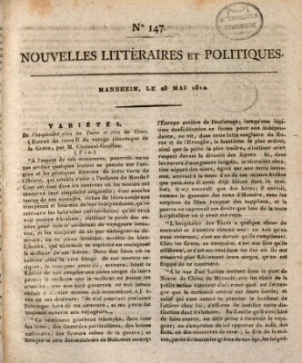 Nouvelles littéraires et politiques (Gazette des Deux-Ponts) Montag 28. Mai 1810