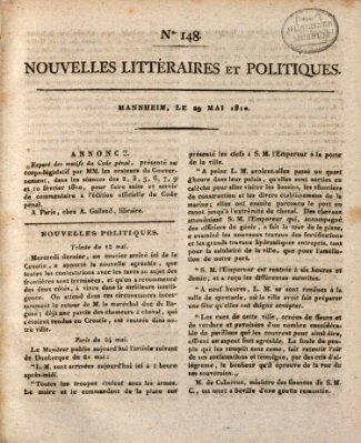 Nouvelles littéraires et politiques (Gazette des Deux-Ponts) Dienstag 29. Mai 1810