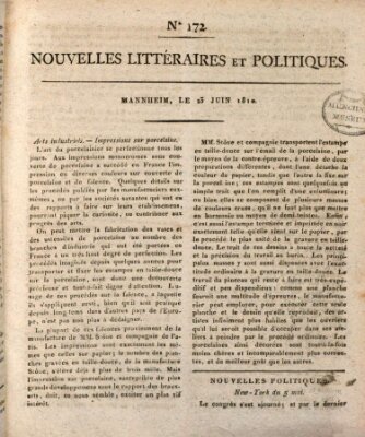 Nouvelles littéraires et politiques (Gazette des Deux-Ponts) Samstag 23. Juni 1810