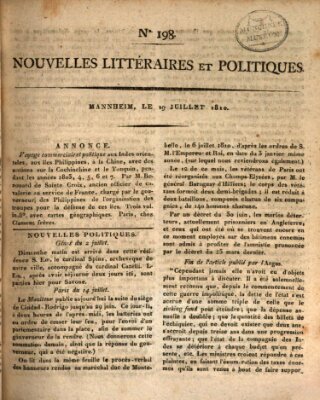 Nouvelles littéraires et politiques (Gazette des Deux-Ponts) Donnerstag 19. Juli 1810