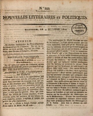 Nouvelles littéraires et politiques (Gazette des Deux-Ponts) Sonntag 21. Oktober 1810