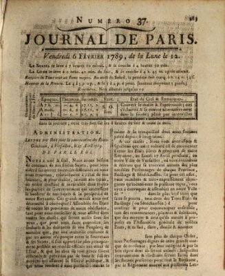 Journal de Paris 〈Paris〉 Freitag 6. Februar 1789