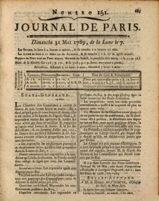 Journal de Paris 〈Paris〉 Sonntag 31. Mai 1789