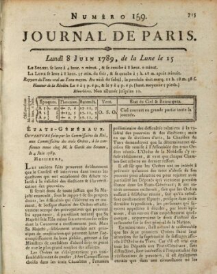 Journal de Paris 〈Paris〉 Montag 8. Juni 1789