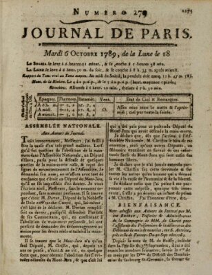 Journal de Paris 〈Paris〉 Dienstag 6. Oktober 1789